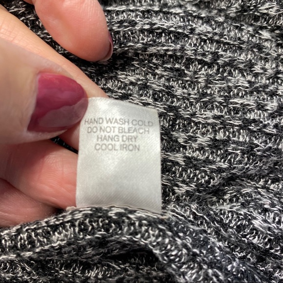 CHARMING CHARLIE Marled Draped Open Front Cardigan Sweater S - Picture 9 of 11